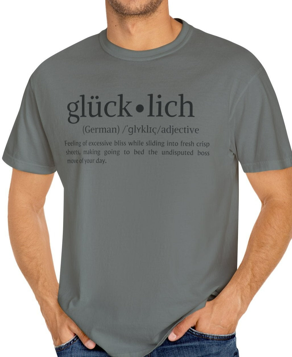 Glücklich Definition