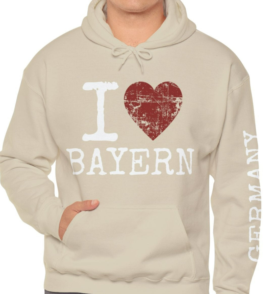 I Love Bayern Hoodie (Customizable)