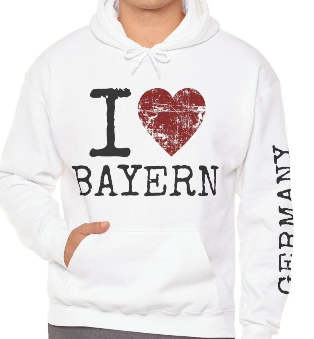 I Love Bayern Hoodie (Customizable)