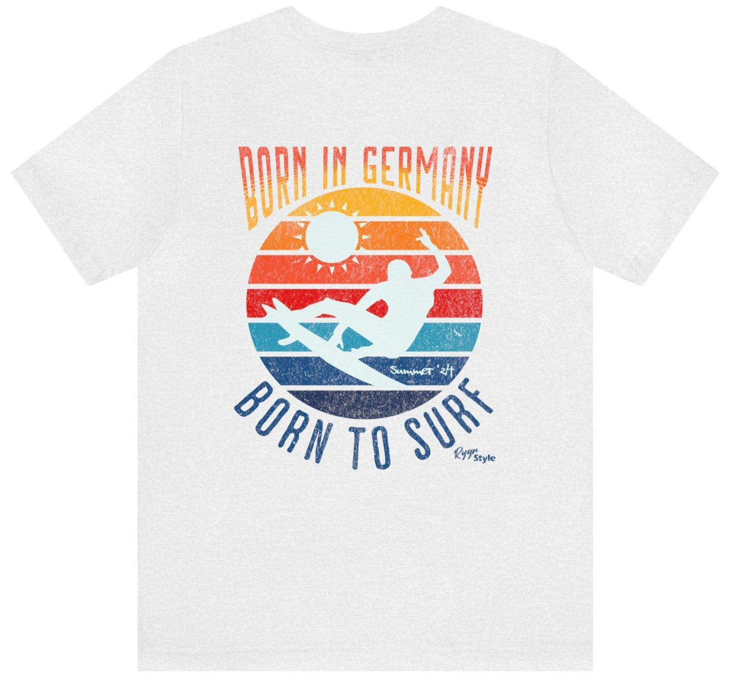 Born in Germany - Born to Surf- Backprint