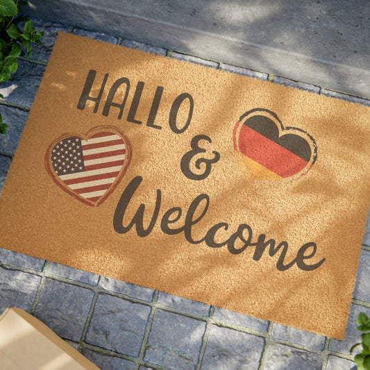 Hallo & Welcome Doormat