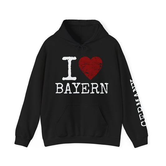 I Love Bayern Hoodie (Customizable)