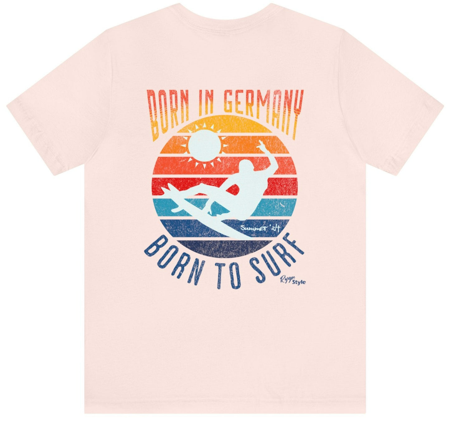 Born in Germany - Born to Surf- Backprint