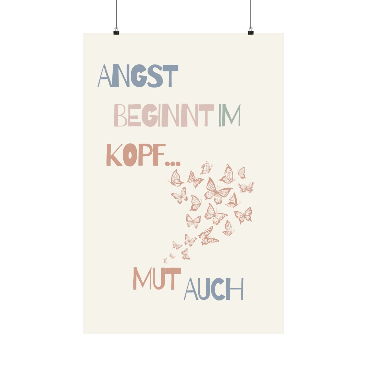 Motivations Poster Schmetterlinge