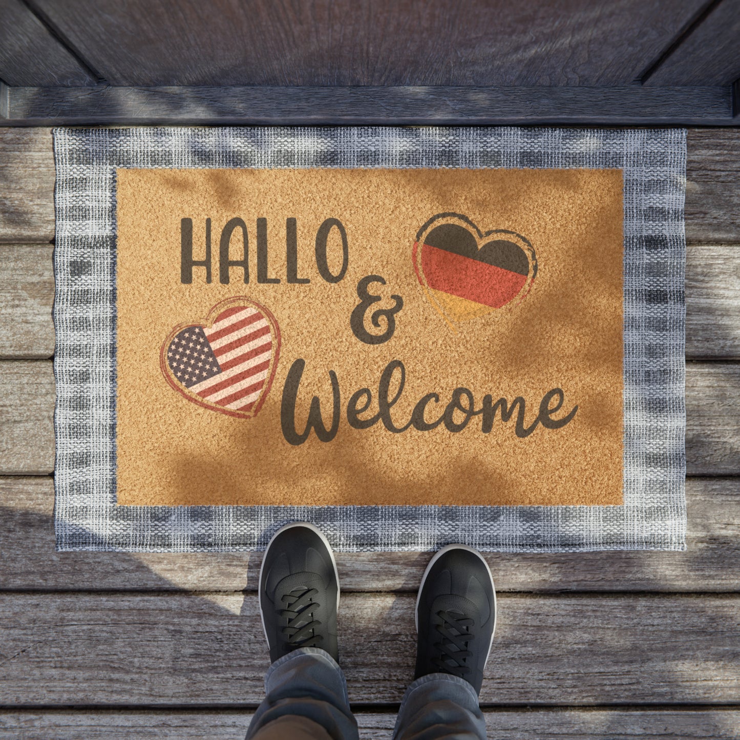 Hallo & Welcome Doormat