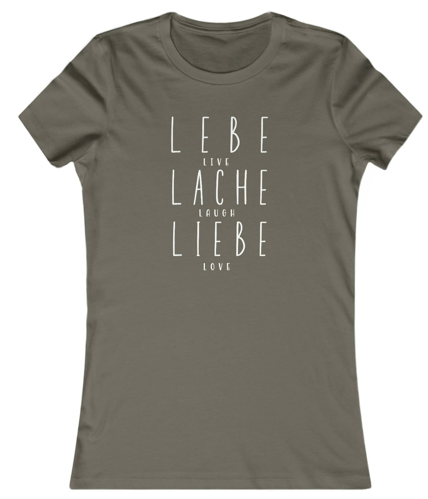 Slim Fit - Lebe Lache Liebe