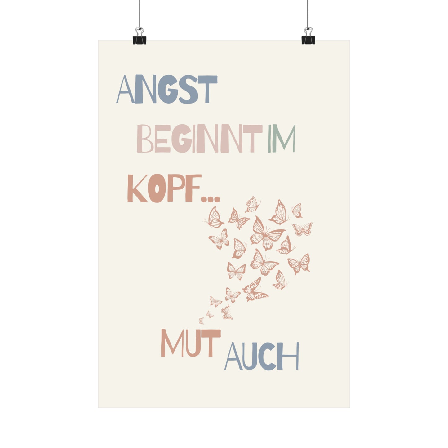 Motivations Poster Schmetterlinge