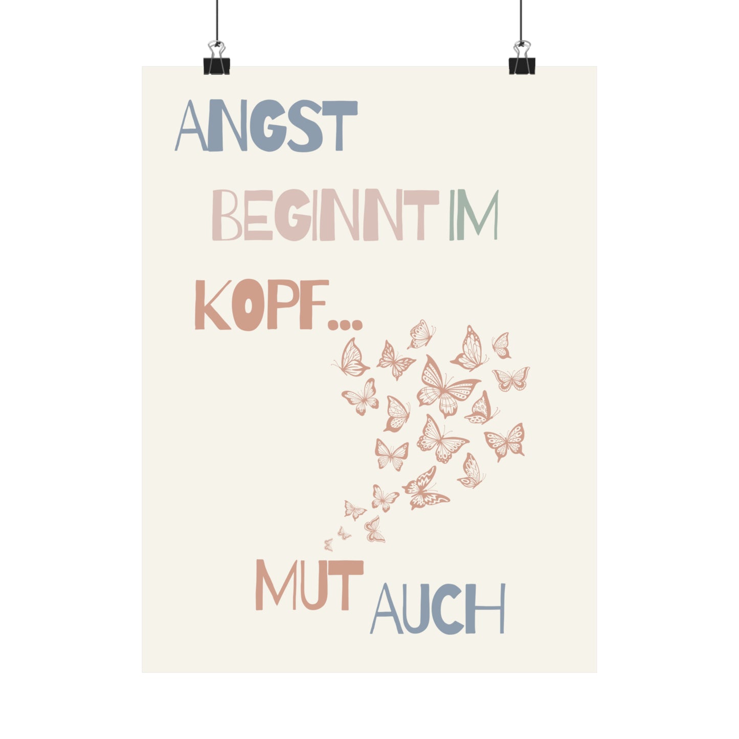 Motivations Poster Schmetterlinge