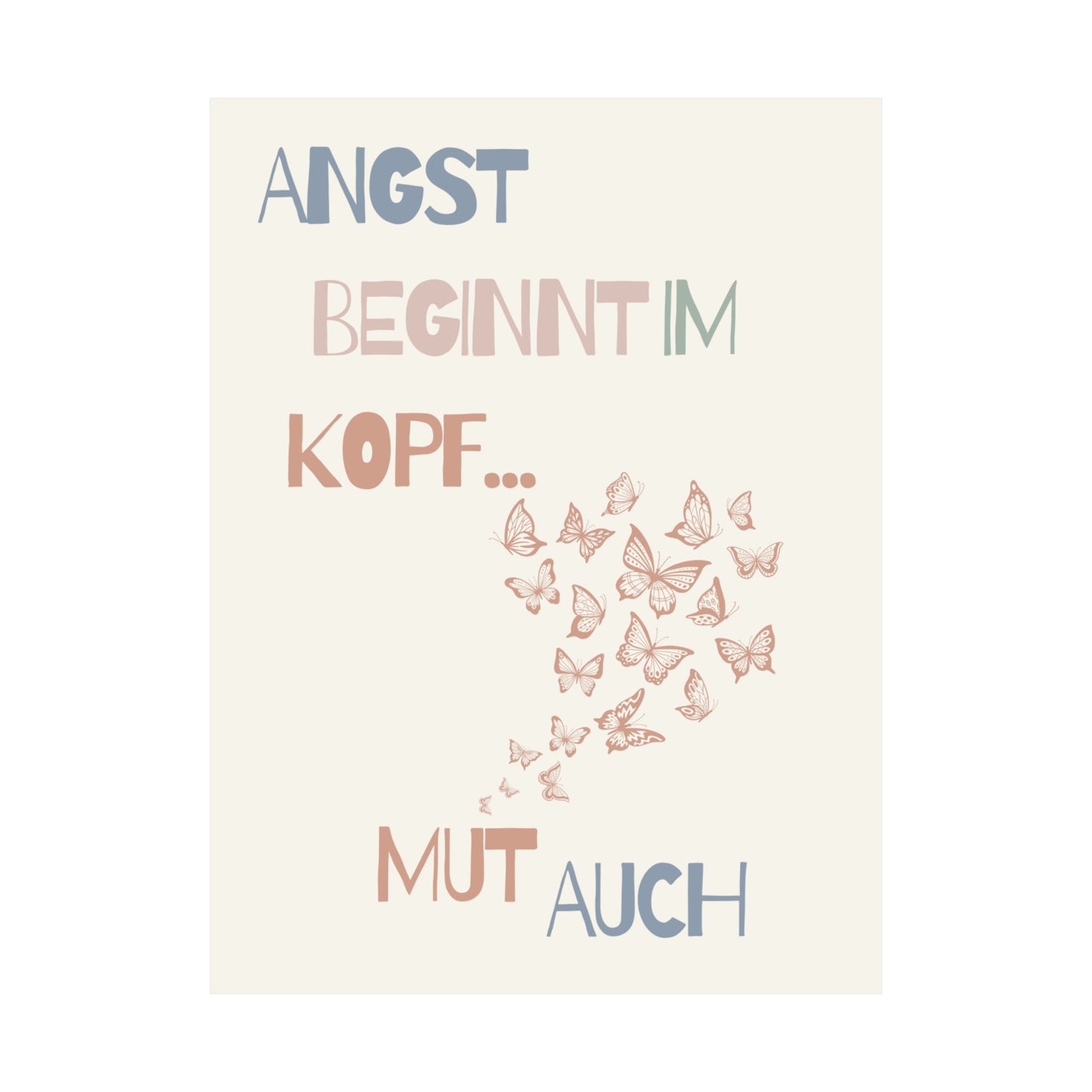 Motivations Poster Schmetterlinge