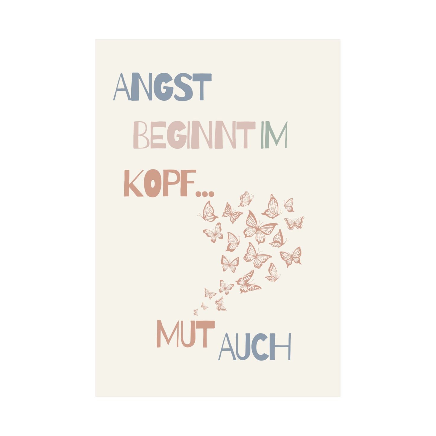 Motivations Poster Schmetterlinge