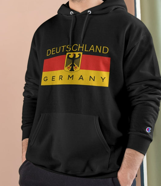 Bold Deutschland Flagge - Hoodie by Champion