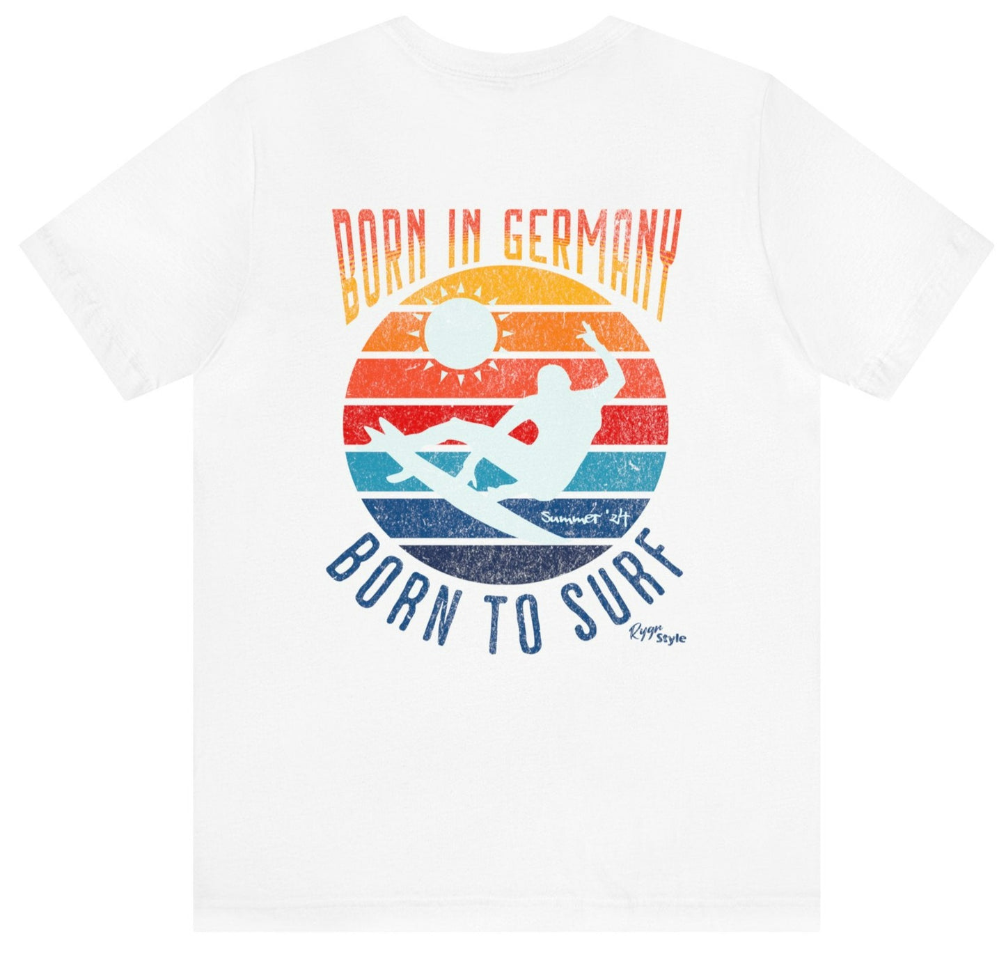 Born in Germany - Born to Surf- Backprint