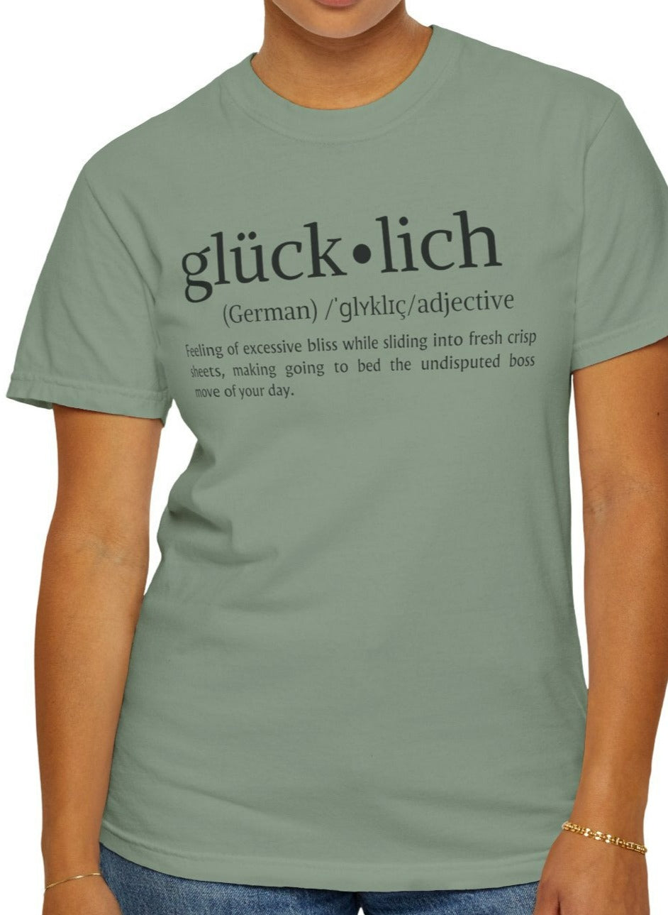 Glücklich Definition