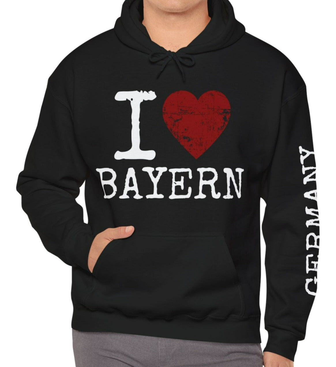 I Love Bayern Hoodie (Customizable)