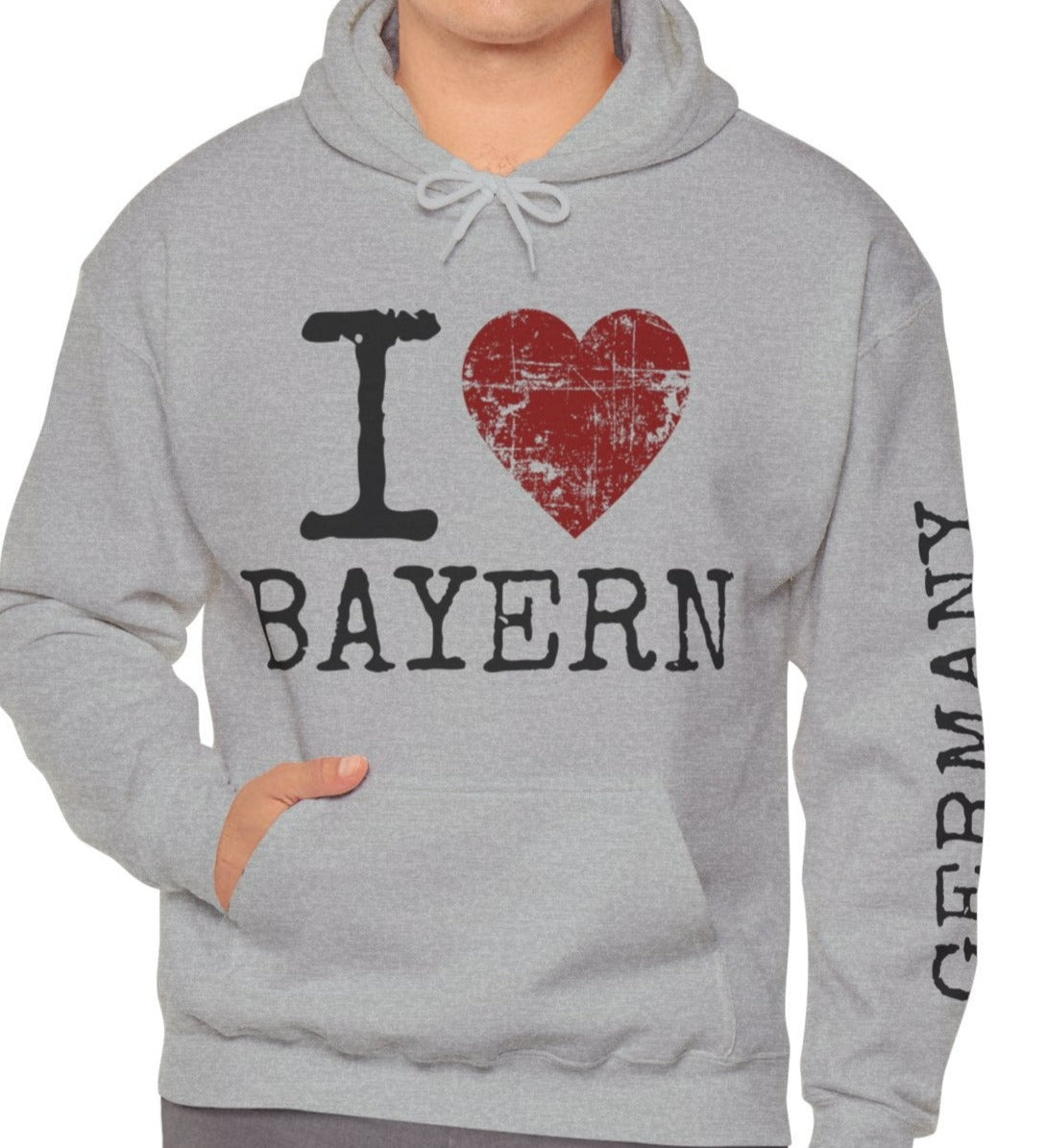 I Love Bayern Hoodie (Customizable)