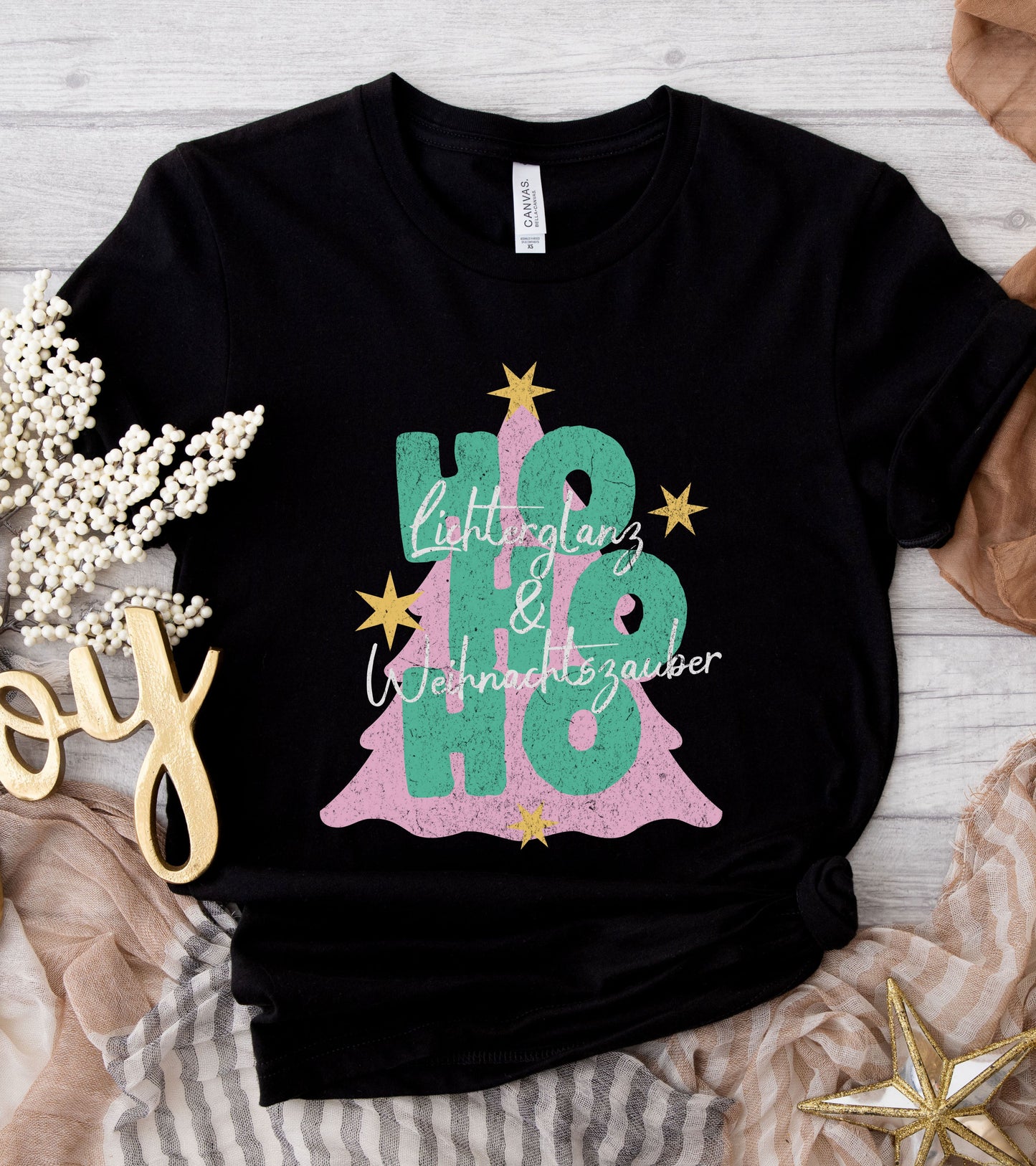 Ho Ho Ho Weihnachtsbaum Tshirt