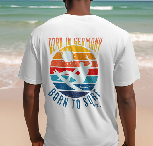 Born in Germany - Born to Surf- Backprint